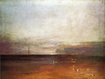 Turner Painting - Rocky Bay con Figures2 Romántico Turner
